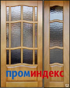 Фото Двери из массива сосны Ампир двойные / цвет светлый дуб / 40, 45, 50, 60 см