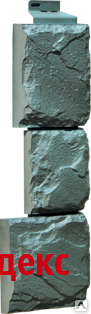 Фото Угол наружный Камень Крупный Серо-зеленый 459х140