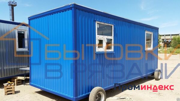 Фото Блок-контейнер БК-04 OSB-3 Весовая, цвет синий RAL5005, 6.0х2.4х2.4м