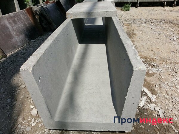 Фото Лоток водоотводный бетонный DN 400 H 500 1000×590×500 Е600