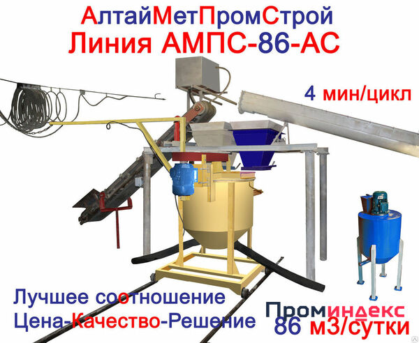 Фото Завод по производству газобетона АМПС-86-АС