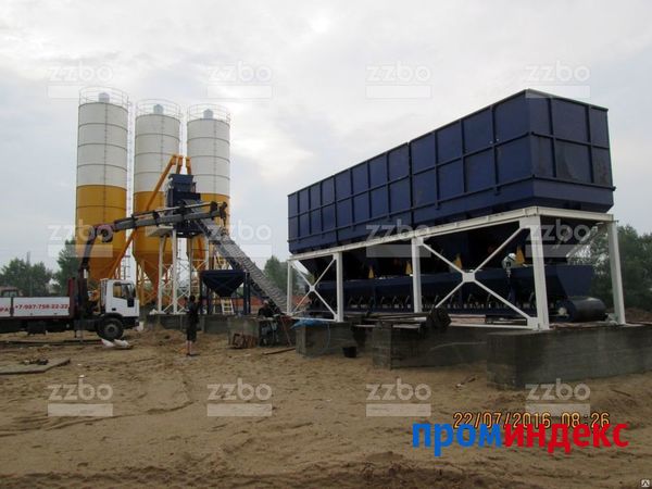 Фото Стационарный бетонный завод с ленточной подачей ЛЕНТА-106 (РБУ, БРУ)
в
