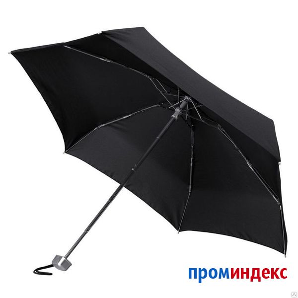 Фото Складной зонт Alu Drop, 5 сложений, механический, черный