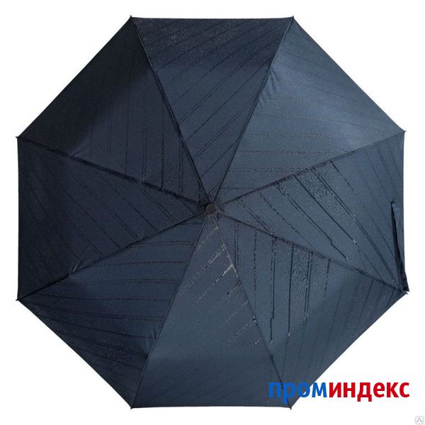 Фото Складной зонт Magic с проявляющимся рисунком, темно-синий