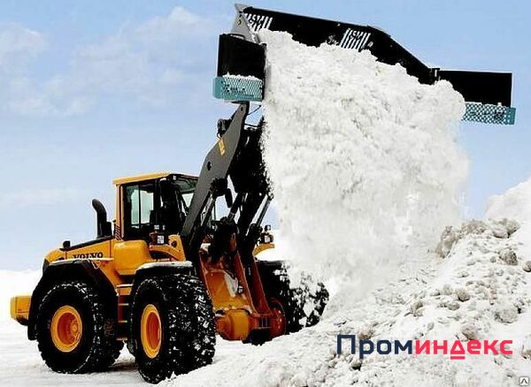 Фото Уборка снега экскаватором- погрузчиком и вывоз 10, 25 тонн