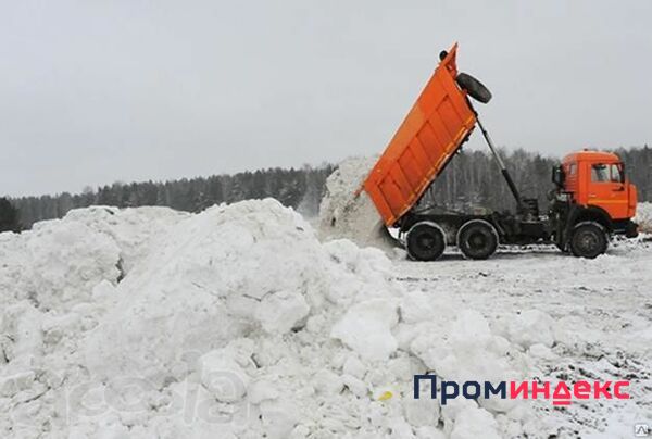 Фото Услуга по вывозу снега с территории самосвалами
