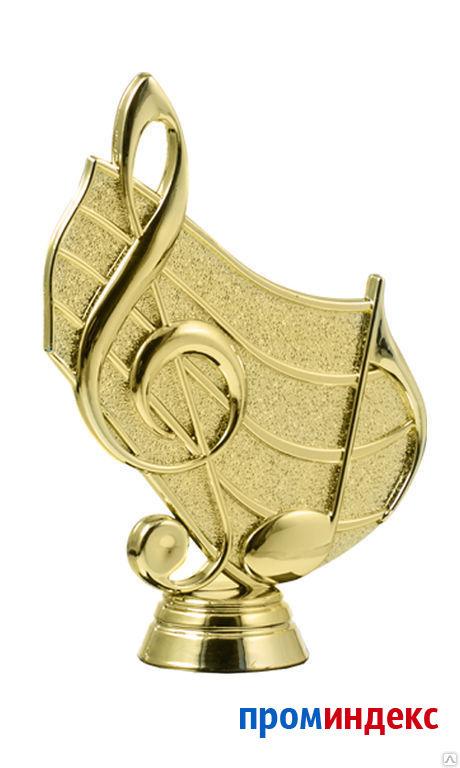 Фото Фигурка - приз - награда Музыка (ключ, ноты) с надписью на каменном основа