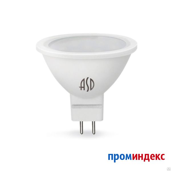 Фото Лампа светодиодная LED-JCDR-standard 5.5Вт 160-260В GU5.3 4000К 495Лм ASD