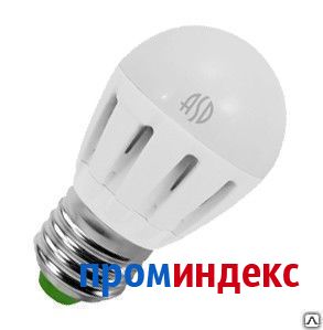 Фото Лампа светодиодная ASD LED-ШАР 5Вт 220В Е27 4000К