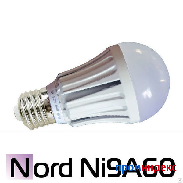 Фото Лампа светодиодная NORD серии LedNik Ni9А60 9W E27 (brand)
