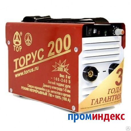 Фото Сварочный инвертор ТОРУС-200 КЛАССИК (+провода)