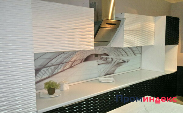 Фото Кухонный гарнитур с 3D фрезеровкой "Белые ночи"
