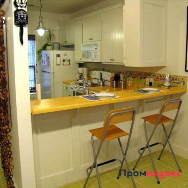 Фото  Барная стойка в кухне - студии В-5