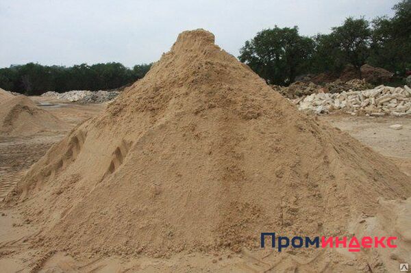 Фото Песок (березовский речной мытый, фракция 0-3) с доставкой 10 тонн