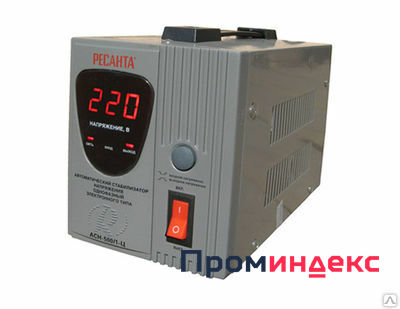 Фото Однофазный стабилизатор электр. типа с цифровым дисплеем ACH-1500/1-Ц