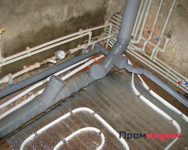 Фото Прокладка трубопровода пвх (канализационная) 50мм
