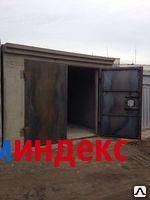 Фото Железобетонный гараж с воротами 5мм с обрамлением с металлическим лючком.