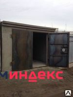 Фото Железобетонный гараж с воротами 3 мм с обрамлением с металлическим лючком