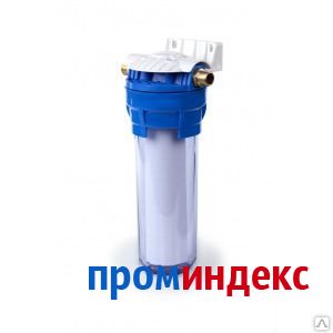 Фото Магистральный фильтр для воды со сменным картриджем гейзер 1п прозрачный 3/