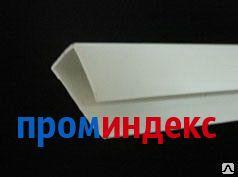 Фото Молдинг концевой элемент белый 10мм L=3м /100 Россия