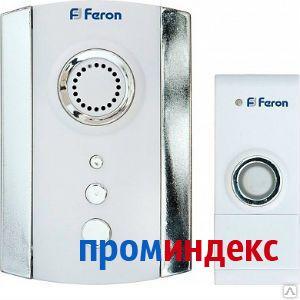 Фото Звонок дверной беспроводной Feron Е-368, электрический 35 мелодий белый/хро