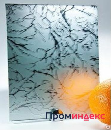 Фото Зеркало узорчатое химического травления ГРАНИТ серебро