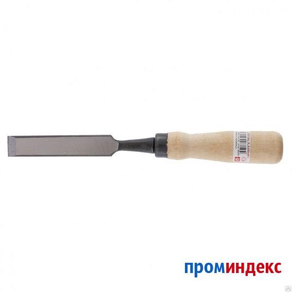 Фото Стамеска плоская, 20 мм, деревянная рукоятка &quot;Арефино&quot;. Россия RUSSIA