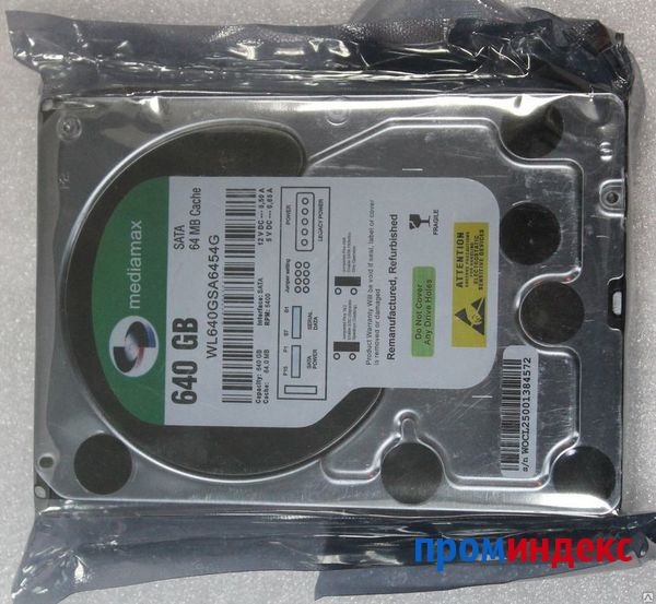 Фото Жесткий диск для ПК 640 Gb фирмы Mediamax (дочернее предприятие WD) дешево