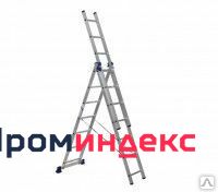 Фото Лестница 3х7 алюминиевая, трехсекционная Россия