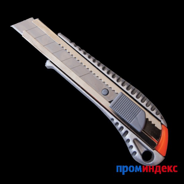 Фото Нож с выдвижным трапециевидным лезвием, металлический корпус SANTOOL