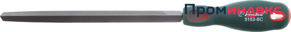 Фото Треугольный напильник с резиновой ручкой 200 мм, 5153-8G, HANS