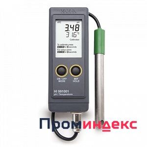 Фото Портативный pH-метр "HANNA Instruments" влагозащищенный измеритель рН, ОВП и температуры