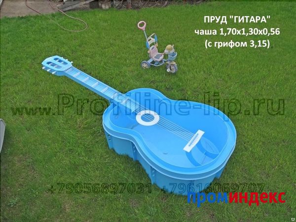 Фото Пруд садовый пластиковый Гитара ( из полипропилена )