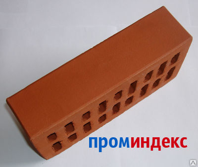 Фото Кирпич облицовочный керамический одинарный М-125 (красный) поддон от 8160шт