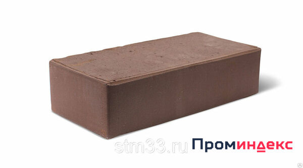 Фото Кирпич облицовочный полнотелый керамический "Шоколад" одинарный М-300