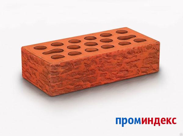 Фото Кирпич Russet wood (кора  с анфиболитом) красный накатка посыпка