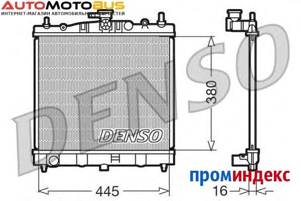 Фото Радиатор, охлаждение двигателя DENSO DRM46002 Радиатор охл. ДВС NI Micra III 1.2, 1.4 01.03 &gt;