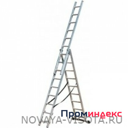 Фото WT 3x9 - 3-х секционная алюминиевая лестница-стремянка