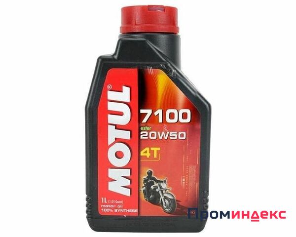 Фото Моторное масло для мотоциклов MOTUL 7100 4T 20w50 (1л.) 104103