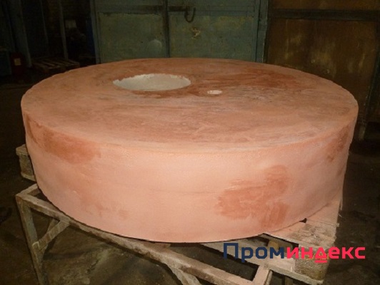 Фото Плита шамотная высокотемпературная круглая для крышки котла футеровка в размер