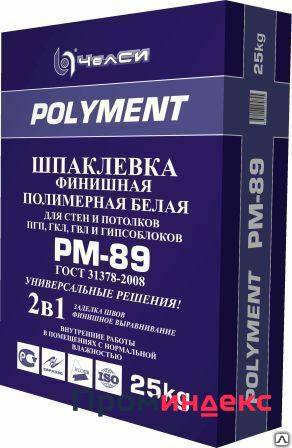Фото Шпаклевка полимерная финишная белая POLIMENT PM-89 25кг