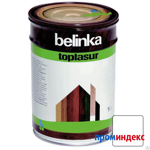 Фото Лазурное покрытие BELINKA TOPLASUR № 28, старая древесина 1л, толстослойное