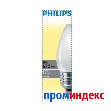 Фото Лампа накаливания Stan 60Вт E27 230В B35 FR 1CT/10X10F Philips 921501644214