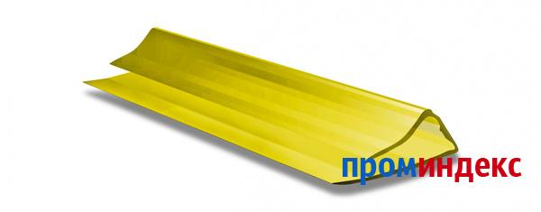 Фото Торцевой профиль из поликарбоната UP Желтый 2100*4 мм