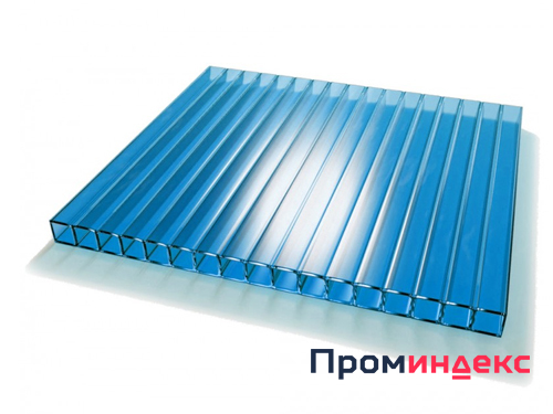 Фото Сотовый поликарбонат PRONTO Синий 6 мм (2,1*12 м)