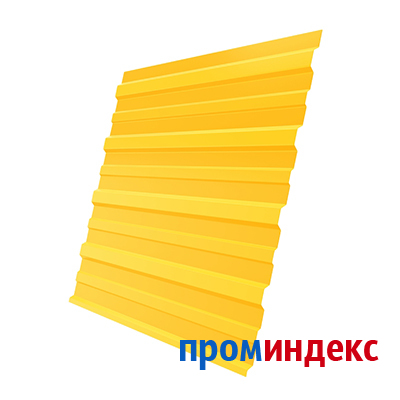 Фото Профнастил С-10 0,5 RAL 1018 цинково-желтый 2 м