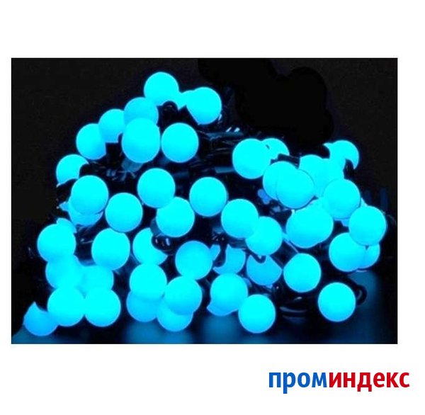 Фото Гирлянда LDBL048B-10-C(40) синие жемчуж. шарики SHLights 461000332496