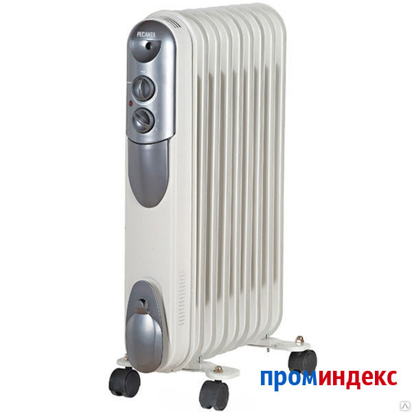 Фото Масляный радиатор напольный ОМ-9НВ с тепловентилятором