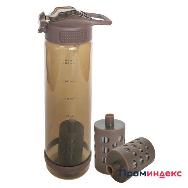 Фото High quality travel portable BPA-free plastic filter water bottle