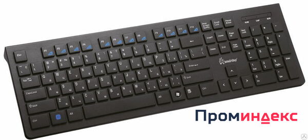 Фото Клавиатура мультимедийная 208 чёрная, slim, USB